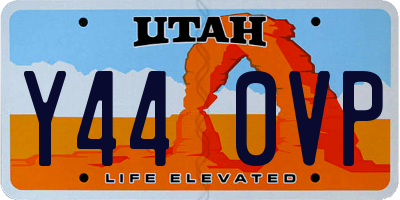 UT license plate Y440VP