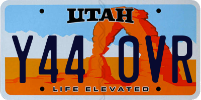 UT license plate Y440VR
