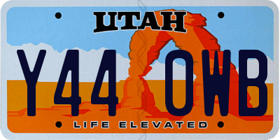 UT license plate Y440WB