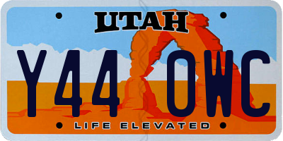 UT license plate Y440WC