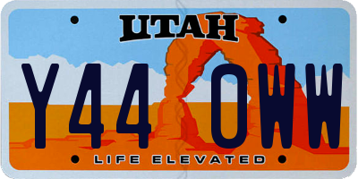 UT license plate Y440WW