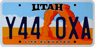 UT license plate Y440XA