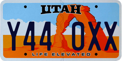 UT license plate Y440XX