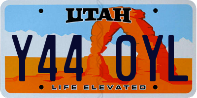 UT license plate Y440YL