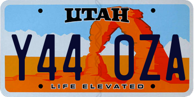 UT license plate Y440ZA