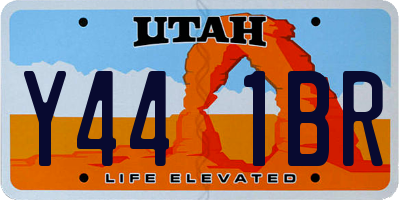 UT license plate Y441BR