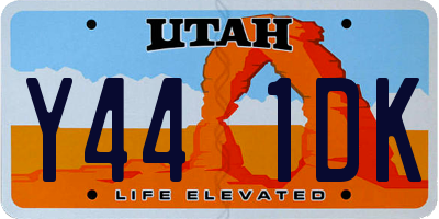 UT license plate Y441DK