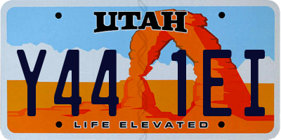 UT license plate Y441EI