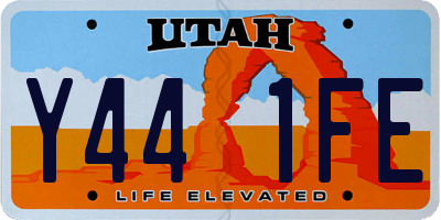 UT license plate Y441FE