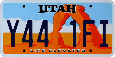 UT license plate Y441FI