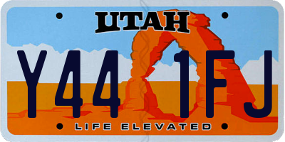 UT license plate Y441FJ