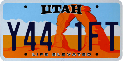 UT license plate Y441FT