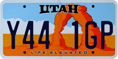 UT license plate Y441GP