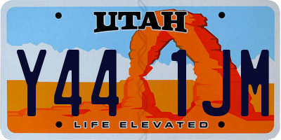 UT license plate Y441JM