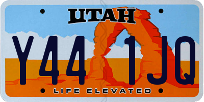 UT license plate Y441JQ
