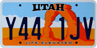UT license plate Y441JV