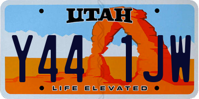 UT license plate Y441JW