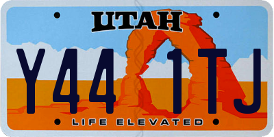 UT license plate Y441TJ