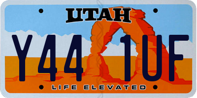 UT license plate Y441UF
