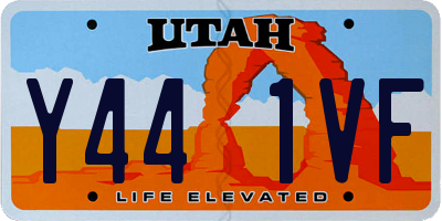 UT license plate Y441VF