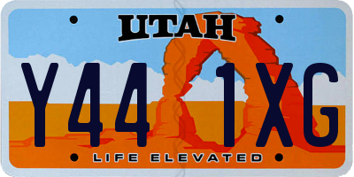 UT license plate Y441XG