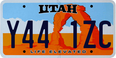 UT license plate Y441ZC