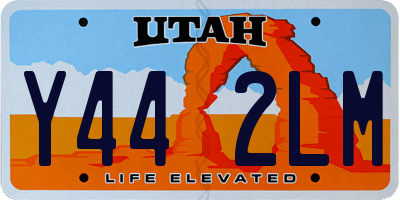 UT license plate Y442LM