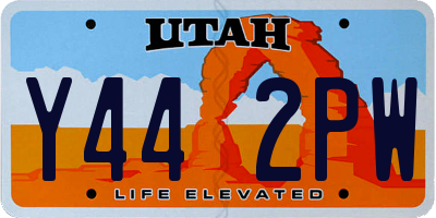 UT license plate Y442PW