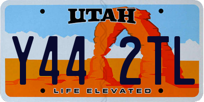 UT license plate Y442TL