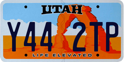 UT license plate Y442TP