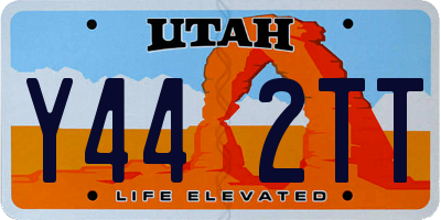 UT license plate Y442TT