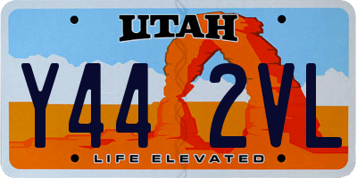 UT license plate Y442VL