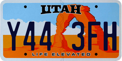 UT license plate Y443FH