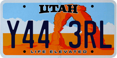 UT license plate Y443RL
