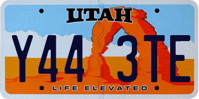 UT license plate Y443TE