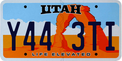 UT license plate Y443TI
