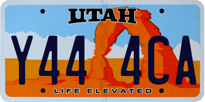UT license plate Y444CA