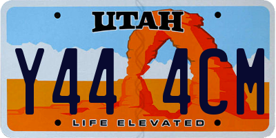 UT license plate Y444CM