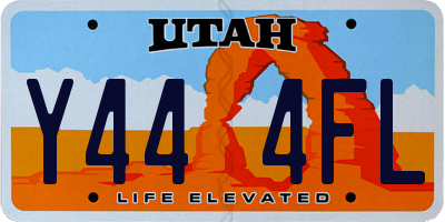 UT license plate Y444FL