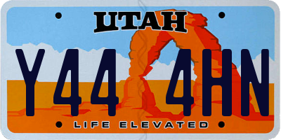 UT license plate Y444HN
