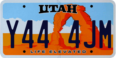 UT license plate Y444JM