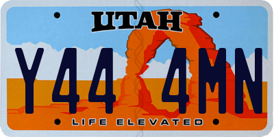 UT license plate Y444MN