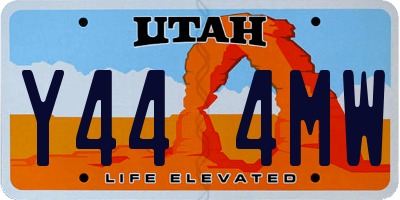 UT license plate Y444MW