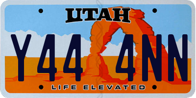 UT license plate Y444NN