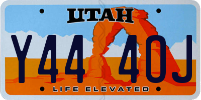 UT license plate Y444OJ