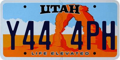 UT license plate Y444PH