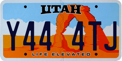 UT license plate Y444TJ