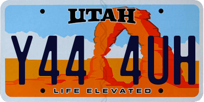 UT license plate Y444UH