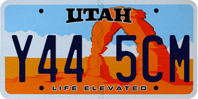 UT license plate Y445CM