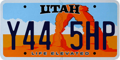 UT license plate Y445HP